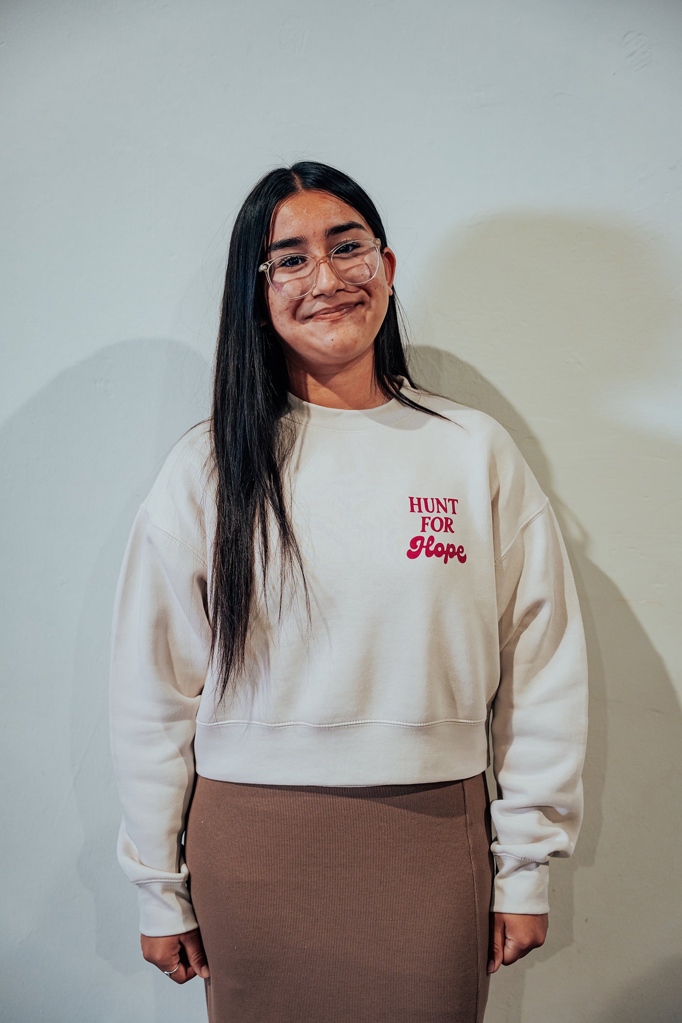 Womens Relaxed Crop Crewneck : There is Always Hope