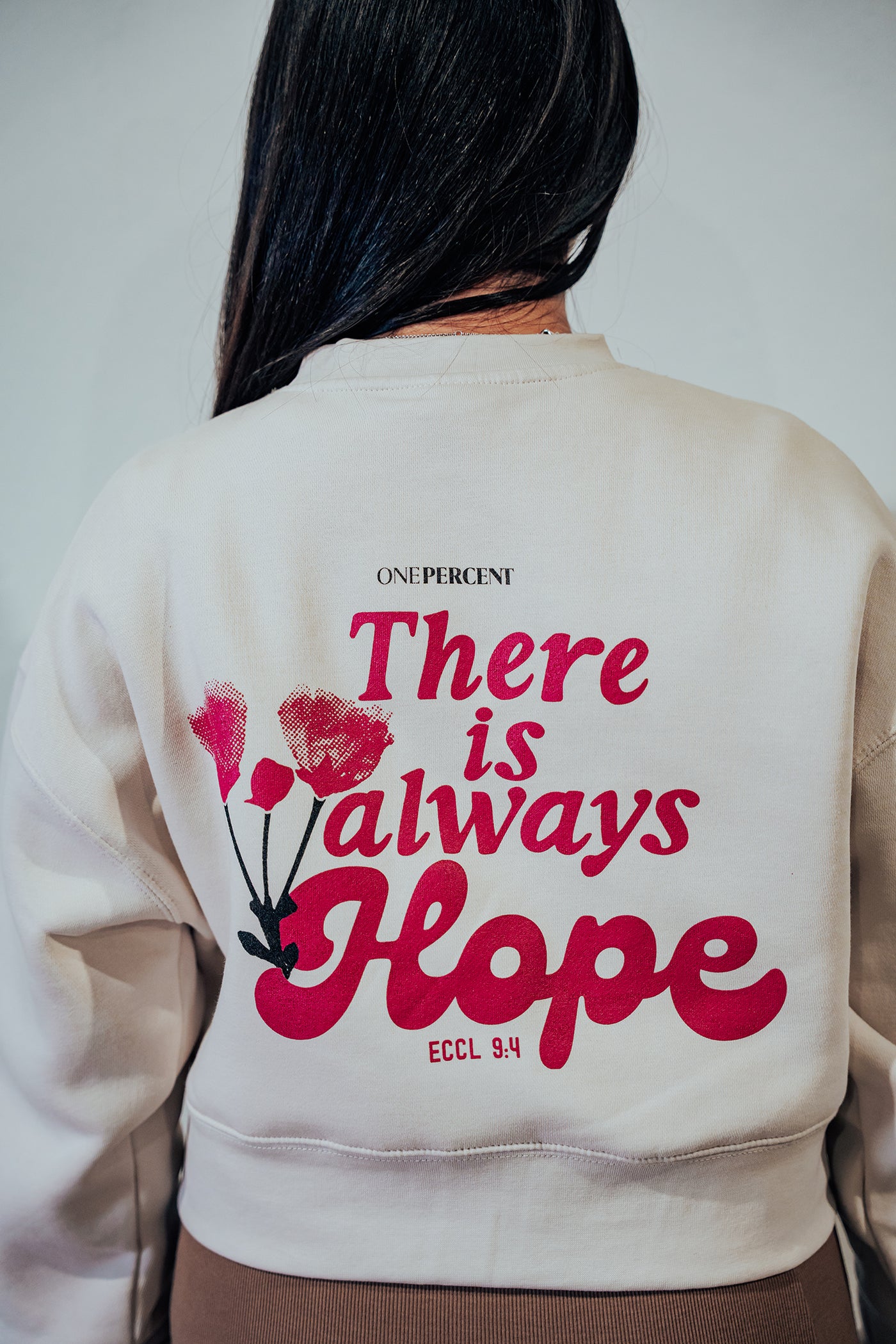 Womens Relaxed Crop Crewneck : There is Always Hope