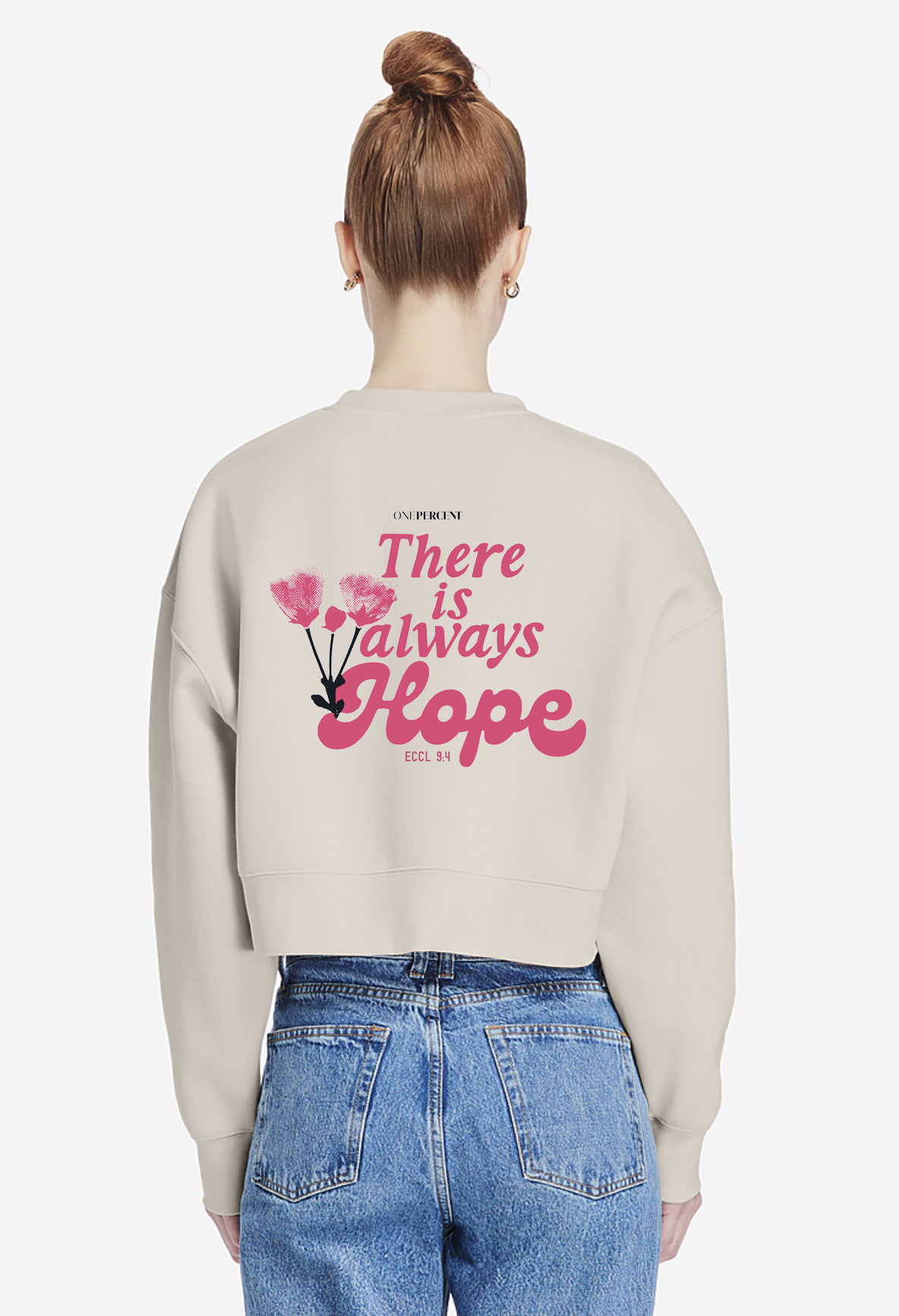 Womens Relaxed Crop Crewneck : There is Always Hope